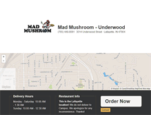 Tablet Screenshot of madmushroomlaf.com